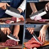 TIVOLI Professional Butcher Knife Set for Meat Processing, 7Pcs High