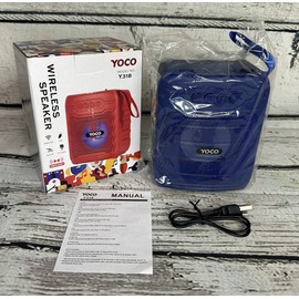 Yoco Wireless Speaker Bluetooth Model Y318, Color Blue