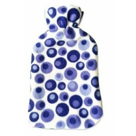Zerox World Large 2L Hot Water Bottle with Soft Fleece Cover 2Litres Hot Water Bottle with Soft Polyester Fleece Cover Natural Rubber Bottle 2L