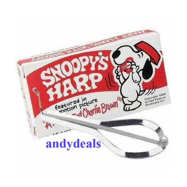 Grover Products-Trophy Trophy Snoopy Blue Grass Jaw Jew's Harp w/