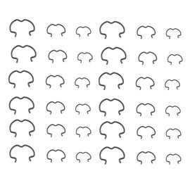 36 PCS 800-801 Quick Connector Clips, 12-3/8'', 12-1/2'', 12-5/8'', Transmission Cooler Line Clips, 3 Different Size