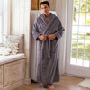 Alexander Del Rossa Mens Robe, Plush Fleece Hooded Bathrobe Men,