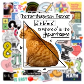 Back to School Stickers Pack - 100PCS Math and Science Stickers for Students, Teachers, and Kids | Waterproof Laptop, Water Bottles, Scrapbook Stickers | Classroom Decorations