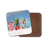 1 x Skiing Pineapple Couple Coaster - Snowboarding Joke Funny