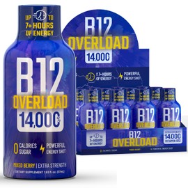 B12 Overload Energy Shots Mixed Berry - 12pk Shots