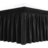 Biscaynebay Wrap Around Bed Skirts for Queen Beds 14" Drop,