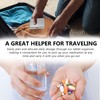 Pill Organizer 7 Days 8 Compartments, Travel Metal Pill Box,
