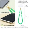 Soeoy Handmade Natural Gemstone Stone Beaded Phone Wrist Strap, Cat