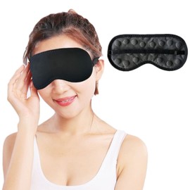 Magnetic Eye Mask Sleeping Eye Patch Far Infrared Sleeping Mask Adjustable Strap Eyes Cover Soft Blackout Blindfold Velvet Eyeshades Sleep Masks for Women Men Travel, Nap, Meditation