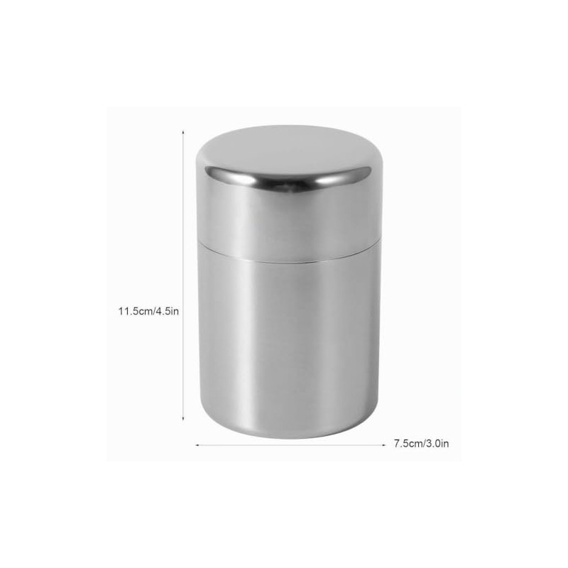 Recipiente Hermético de Acero Inoxidable, Lata de Cocina con Tapa