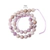 Ornaland 5 Strands Natural Lavender Purple Jade Beads Crystal Energy