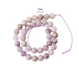 Ornaland 5 Strands Natural Lavender Purple Jade Beads Crystal Energy Healing Power Loose Beads for Jewelry Making