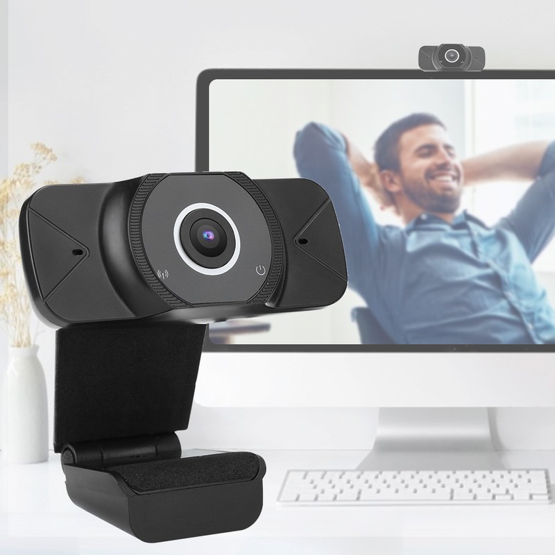 Webcam PC Camera HD 1080P Laptop Desktop Computer USB Drive‑Free