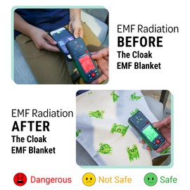 TYENT - Cloak EMF Shielding Lap Blanket | Radiation RF Blocking, EMF Shield | Kids, Children, Pregnancy, Baby, Home | iPads, Laptops, Cell Phones, Routers - 18in x 18in - Dove Grey