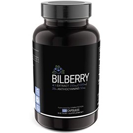 SYM Nutrition Bilberry 250 mg  120 unidades  Potencial Nootrópico  Clínicamente probado para reducir el daño de ADN y la declinación cognitiva        