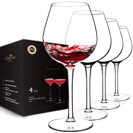 crayline Plastic Wine Glasses Set of 4(15oz) |Unbreakable Wine Glasses with Stem|100% Tritan & BPA Free |Dishwasher Safe| Awesome For Pool, Beach, Travel, Pool, Camping, Beach, Picnic, Everyday Use.