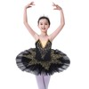 ZX Girl's Ballet Swan Lake Tutu Costume Professional Camisole Skirted