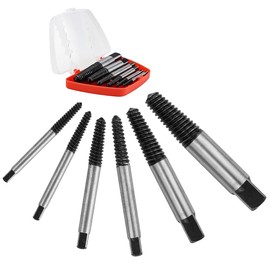 VIVIIHOO Professional Screw Extractor Set - 6 Pieces Left Extractor Kit for Damaged Screws & Pipes, Includes Tool Box, Screw Extractor Set for Quick Repairs
