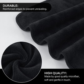 SINLAND Microfiber Facial Cloths Fast Drying Washcloth 12inch x 12inch Absorbent Face Wash Cloth Soft Makeup Remover Cloths