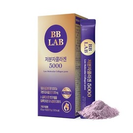BB LAB Colágeno de bajo peso molecular 5000, colágeno marino coreano en polvo, péptidos de colágeno de pescado, ácido hialurónico, elastina, glutamato