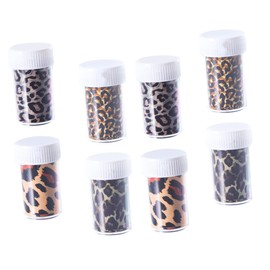 TOVINANNA Leopard Nail Art Stickers Decorative Transfer Foils for Creative DIY Manicure for Parties and Holiday Events Unique Fingernail and Toenail Designs