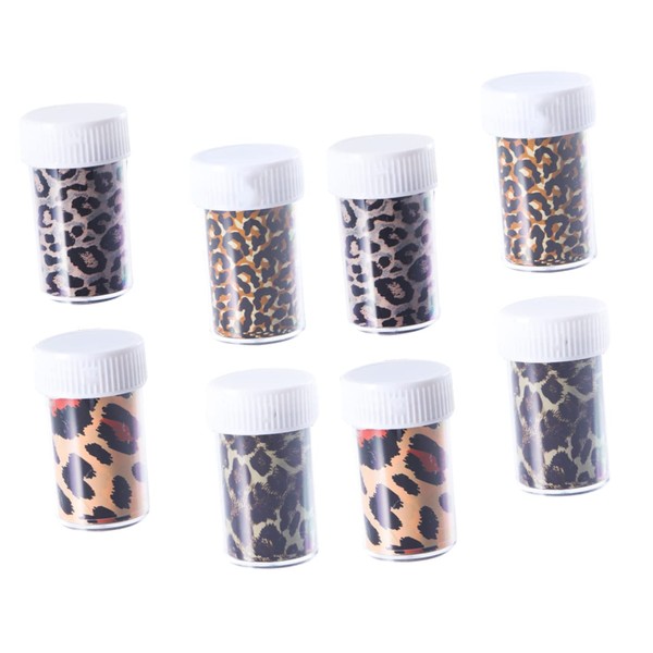 TOVINANNA Leopard Nail Art Stickers Decorative Transfer Foils for Creative
