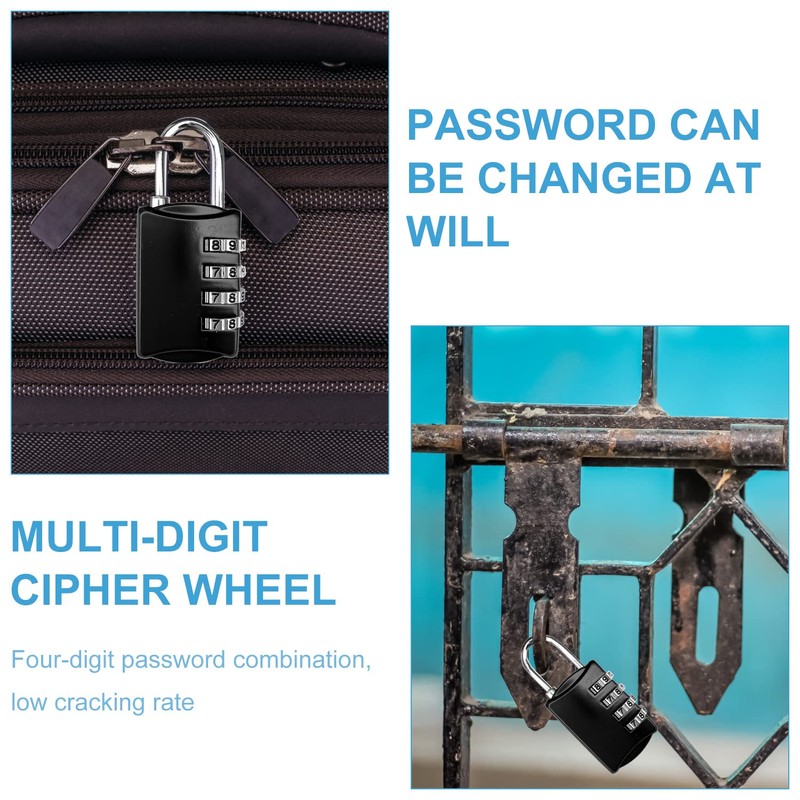 2 Pack Combination Locks, Cabinet Locks, Outdoor Travel Combination Locks,
