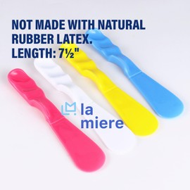 4PCS Autoclavable 7.5” Handle Spatula, Dental Straight Spatula, Dental Alginator Mixer, Mixing Spatula Alginate Spatula Plaster Spatula 4 Mix Color
