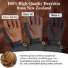 Intra-FIT Deerskin Ski Gloves for Men Women, Winter Cold Weather