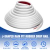 MAHOOMMAKH 40 FT RV Rain Gutter Plastic Drip Rail, 1/2