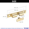 TERF® Heavy Duty Polished Brass Double Ball Catch 42mm Tension