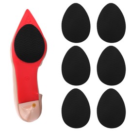 3 Pairs Anti Slip Shoe Grips, Silicone Shoe Sole Protector with Rough Texture Shoes Bottom Pads Self-Adhesive High Heel Cushions Grips for Increasing Cushions