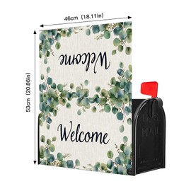 Spring Easter Mailbox Covers Bunny and Eggs Easter Mailbox Cover Magnetic Standard Size 21x18 Inch Garden Yard Home Decor for Outdoor (Easter Box Cover 5)