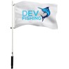 Dev Fishing 43" Removable Boat T-Top Rod Holder Flag Pole