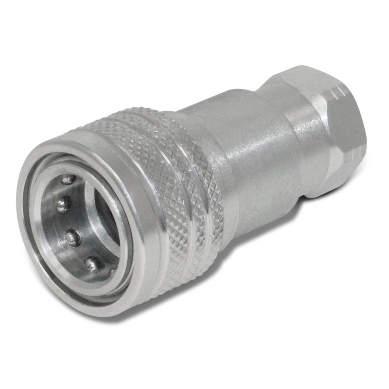 1/4” Ag ISO 5675 Hydraulic Quick Connect Coupler Set, 3/8"