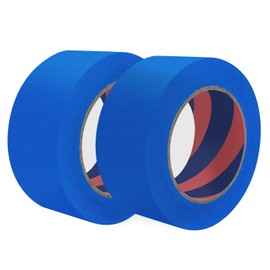 Duccinp Painters Tape, 2 inch x 55 Yards x 2 Rolls Blue Painters Masking Tape for Indoor and Outdoor Use, Medium Adhesive Paint Tape for DIY Crafts, Arts, Painting, Easy Removal