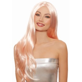 Dreamgirl Women's Long Straight Rose Gold Wig, One Size