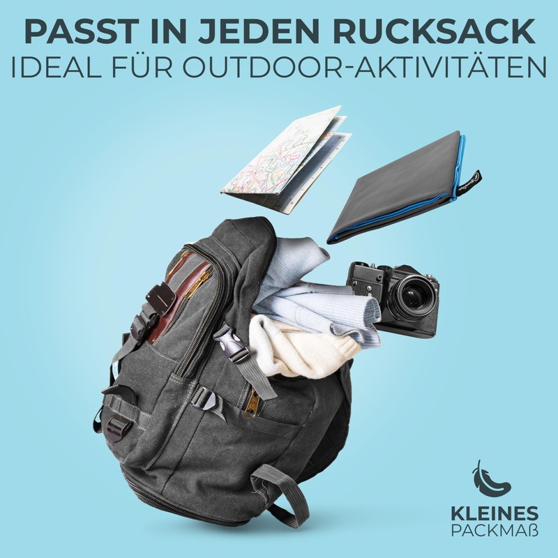 NirvanaShape® DAS Microfibre Travel Towel for Backpackers, Holidaymakers and Travellers,