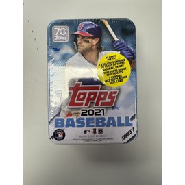 2021 Topps Series 1 Baseball Tin Bryce Harper Sealed