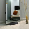 Uonlytech Wooden Floor Mirror Support Stand Anti-Skid Mirror Bracket Room