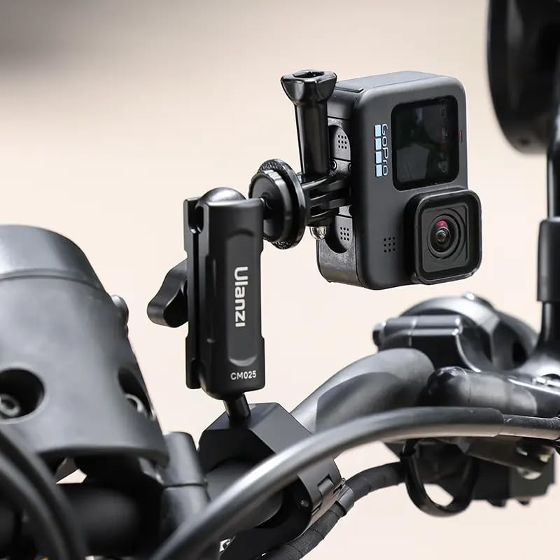 ULANZI Bike/Motorcycle Handlebar Clamp Mount For GoPro/Insta360 Action Cameras
