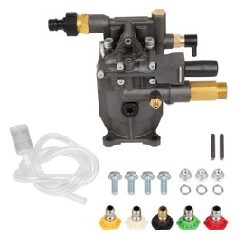 OCPTY Aluminum Horizontal Pressure Washer Pump 3/4 Shaft Max 3300 PSI 2.5 GPM Original Engineering for Most Brand power washer Compatible with 90028, MSH3125,MS31025H and ect