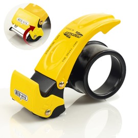 PROSUN Blade Safety Cover 2 Inch Professional Packing Tape Dispenser Packaging Metal Handheld Tape Gun Sealing Cutter with Extra Blade,Black