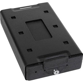 Bulldog Cases Car Safe with Key Lock, Mounting Bracket and Cable in Black ,11.3 x 6.9 x 2.2 inches, (BD1150)