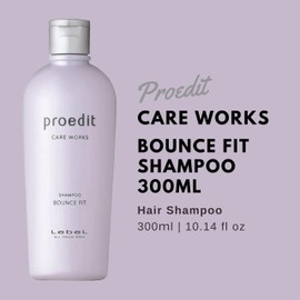 Lebel Proedit Care Works Hair Shampoo Bounce Fit - 300 ml (Green Tea Set)