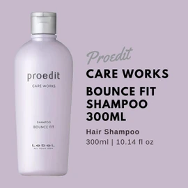Lebel Proedit Care Works Hair Shampoo Bounce Fit - 300 ml (Green Tea Set)