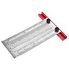 T Rule Stainless Steel Silver Scribing Ruler Woodworking Measuring Tool