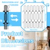 Retractable Metal Dog Gate for Front Door, Bite-Proof Pet Door