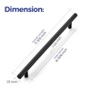Ravinte 4 Pack 8-13/16 Inch Cabinet Handles Matte Black Stainless