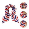 Ipetboom Independence Day Hair Scrunchies Striped Hair Ring Ponytail Holders
